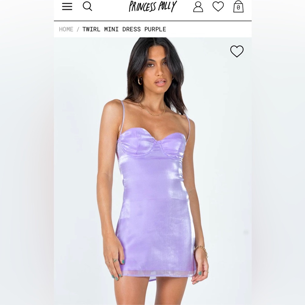 Twirl mini dress purple